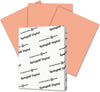 PAPEL CARTULINA 8.5" X 11" 110 LIBRAS RESMA DE 250 HOJAS VARIOS COLOR SALMON