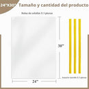 BOLSAS DE REGALO TRANSPARENTES, 5 UNIDADES DE 24 X 30 PULGADAS