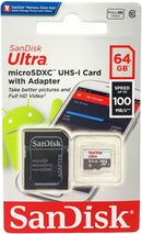 TARJETA DE MEMORIA MICRO-SDXC UHS-I DE 64GB CON ADAPTER SD SANDISK