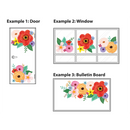 DECORACION WILFLOWERS BULLETIN BOARD SET PQ-34 TEACHER CREATED