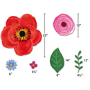 DECORACION WILFLOWERS BULLETIN BOARD SET PQ-34 TEACHER CREATED
