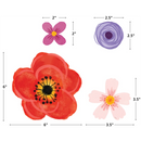 DECORACION FLORES (WILDFLOWERS) ACCENTS PQ-60 TEACHER CREATED