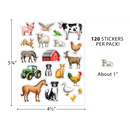 STICKERS DE LA GRANJA (FARM) PQ-120 TEACHER CREATED
