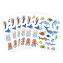 STICKERS ANIMALES OCEANO PQ-120 TEACHER CREATED