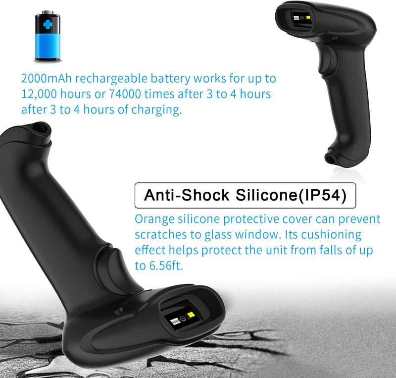 ESCANER DE CODIGOS DE BARRA INHALAMBRICO CON SOPORTE SYMCODE