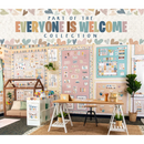 FRISOS BORDE ESCALPADO EVERYONE IS WELCOME DOTS 35' TEACHER CREATED