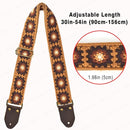 CORREA/STRAP PARA GUITARRA FLOR CROCHET MARRON