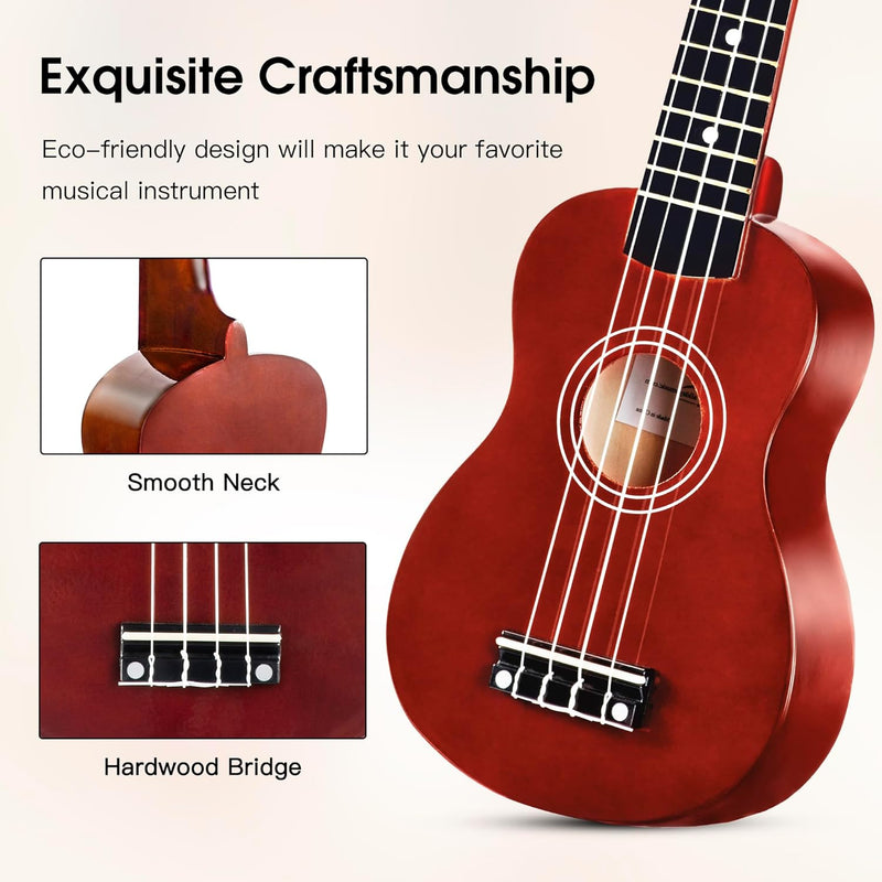 UKULELE COLOR MARRON ADM