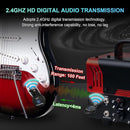 SISTEMA DE GUITARRA INALÁMBRICA A13, TRANSMISOR Y RECEPTOR DE 2.4 GHZ