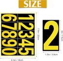 STICKER DE NUMEROS DE 2.5" PARA BUZONES Y APARTADOS (1 HOJA DE 10 NUMEROS)