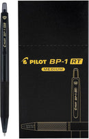 BOLIGRAFO PILOT BP-1 RT NEGRO PUNTA MEDIANA DOCENA