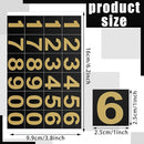 STICKER DE NUMEROS DE 1" PARA BUZONES Y APARTADOS (1 HOJA DE 24 NUMEROS)