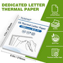 PAPEL TERMAL BLANCO TAMAÑO CARTA 8.5" X 11" PQ-100 HOJAS