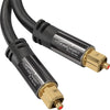 CABLE DE FIBRA OPTICA AUDIO DE 10FT GOLD ALTA CALIDAD