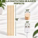 PALO DE MADERA DE 1/2" x 36"  each