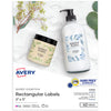 LABEL CLEAR GLOSSY RECTANGULAR 2" X 3" PQ-40 LABELS AVERY