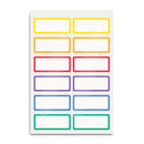 FABRIC NON IRON LABELS 3/4" X 1-3/4" COLORES SURTIDOS PQ-24 LABELS AVERY