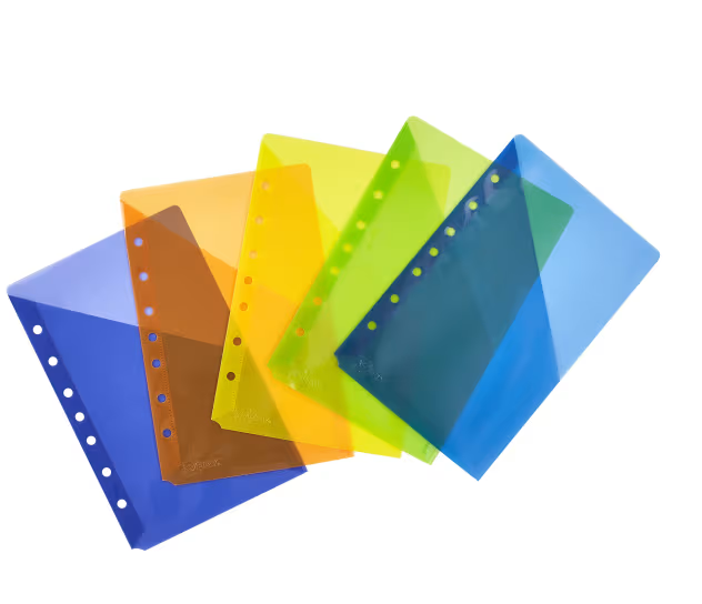 BOLSILLOS DE CARPETA MINI TAMAÑO 5½" X 8½" A COLORES PAQ-5 AVERY
