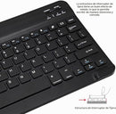 TECLADO BLUETOOTH MAC/ANDROID 10" BLACK RECARGABLE