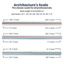 REGLA ESCALA DE ARQUITECTO 12" PACIFIC ART