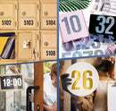 STICKER DE NUMEROS DE 3" PARA BUZONES Y APARTADOS (1 HOJA DE 10 NUMEROS)