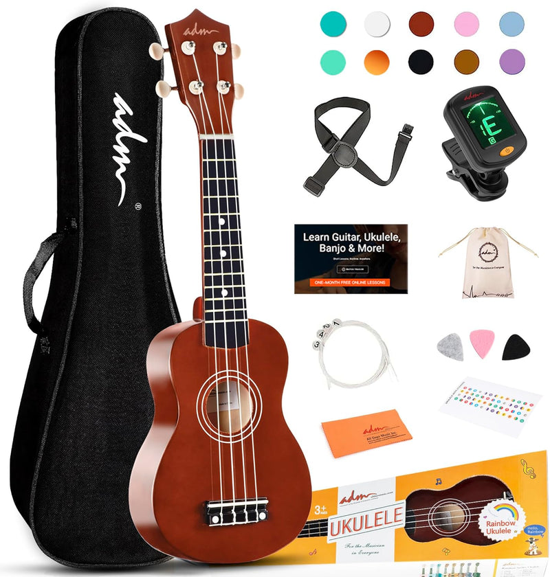 UKULELE COLOR MARRON ADM