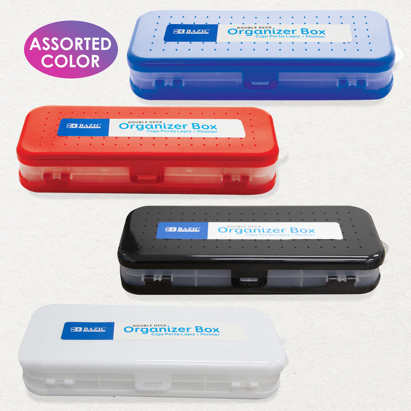 CASE PARA LAPICES DOBLE DE COLORES SOLIDOS BAZIC