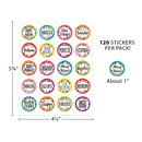STICKERS MOTIVACIONALES CONFETTI EN ESPAÑOL PQ-120 TEACHER CREATED