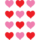 DECORACION CORAZONES (HEARTS) MINI ACCENTS PQ-36 TEACHER CREATED