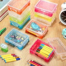 CAJA PARA CRAYOLAS CON TAPA 3" X 4" DE COLORES SURTIDOS