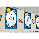 DECORACION OUTER SPACE CREW ALPHABET BULLETIN BOARD SET PQ-37 TEACHER CREATED