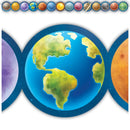 FRISOS BORDE DIE-CUT OUTER SPACE CREW PLANETS 35' TEACHER CREATED