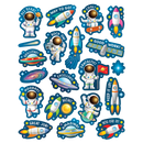 STICKERS OUTER SPACE CREW PQ-120 TEACHER CREATED