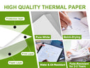 PAPEL TERMAL BLANCO TAMAÑO CARTA 8.5" X 11" PQ-100 HOJAS