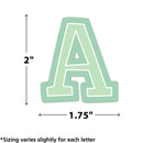 LETRAS ADHESIVAS EN COLORES 2" (PASTEL POP BOLD BLOCK LETTERS UPPERCASE) PAQ DE 326 PIEZAS TEACHER CREATED