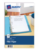 PAPEL DE ARGOLLA MINI TAMAÑO 5½" X 8½" PQ-100 HOJAS AVERY