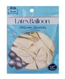 GLOBOS 12" COLOR BLANCO PQ-10