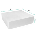 FOAM EN FORMA DE CUADRADO DE 8" X 8" X 3"