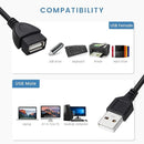 CABLE USB-A 2.0 EXTENSION DE 6'