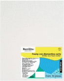 FOAMY CON BRILLO 8 1/2" x 11" COLOR BLANCO IRIDISCENTE BARRILITO