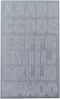STICKER DE LETRAS CON BRILLO COLOR PLATA PK-64