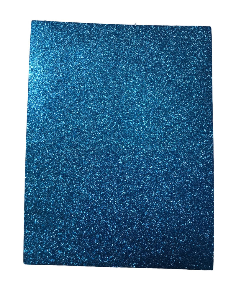 FOAMY CON BRILLO 8 1/2" x 11" COLOR AZUL BARRILITO
