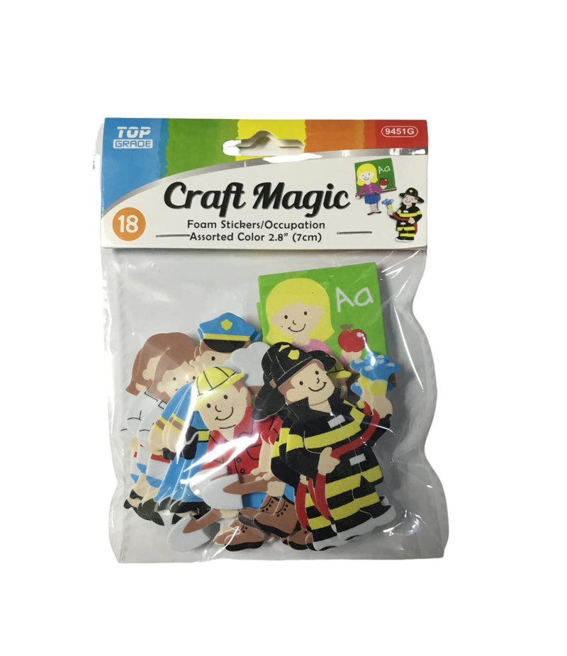 STICKER FOAMY OCUPACIONES PK-18 TOP GRADE