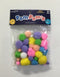 POMPONES DE COLORES PASTELES Y TAMAÑOS VARIADOS PQ-50