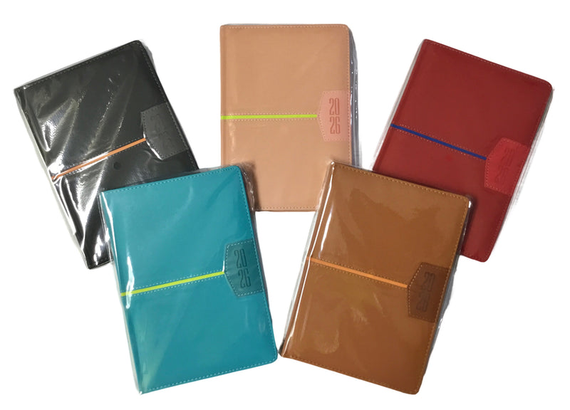 AGENDA DIARIA MEDIANA 2026 COLORES SURTIDOS