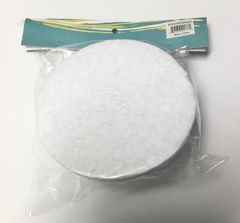 FOAM EN FORMA DE MEDIA ESFERA DE 6"