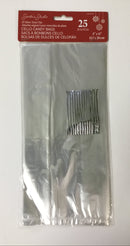 BOLSA CELLO PARA DULCES 5" X 11" PQ-25 SANTA'S STUDIO