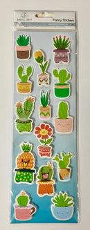 STICKER 3D CACTUS Y FLORES ANGELS CRAFT