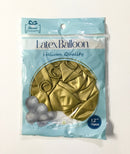 GLOBOS 12" COLOR ORO METALICO PQ-10