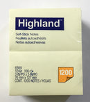 SELF STICK NOTES 3" X 5" AMARILLAS PQ-12 3M